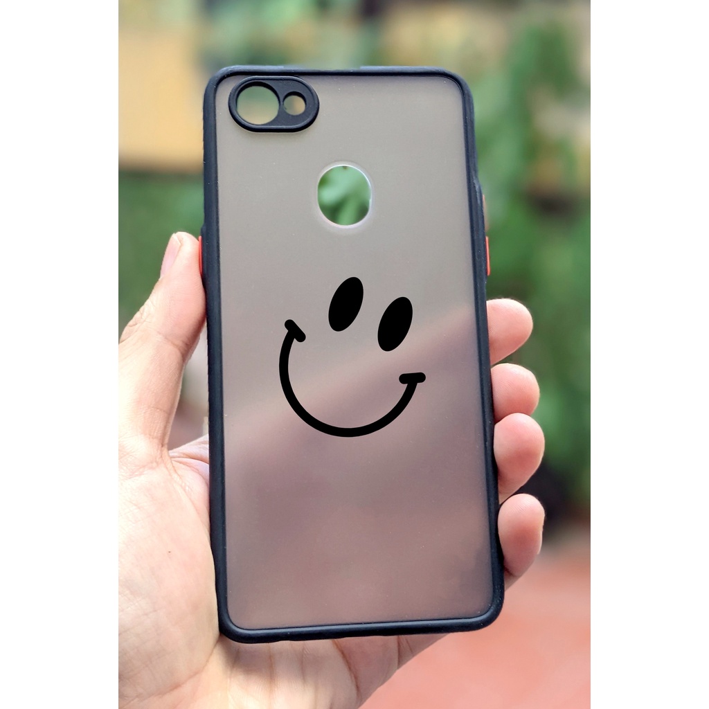 Ốp Lưng Viền Dẻo Mặt Cười, Bảo Vệ Camera OPPO F1s/F5/F9/F11/F11 Pro/F15