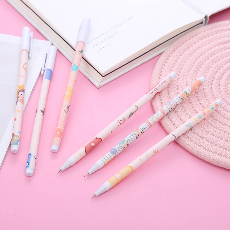 Bút Mực Đen Ngòi 0.5mm Hình Cô Gái Dễ Thương