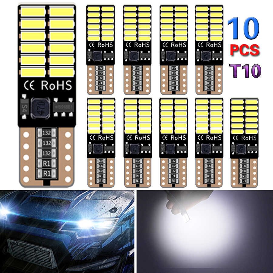 Bóng Đèn LED T10 4014 24 SMD Thay Thế Đèn Xi Nhan Ô Tô, Demi Xe Máy DC 12-24v