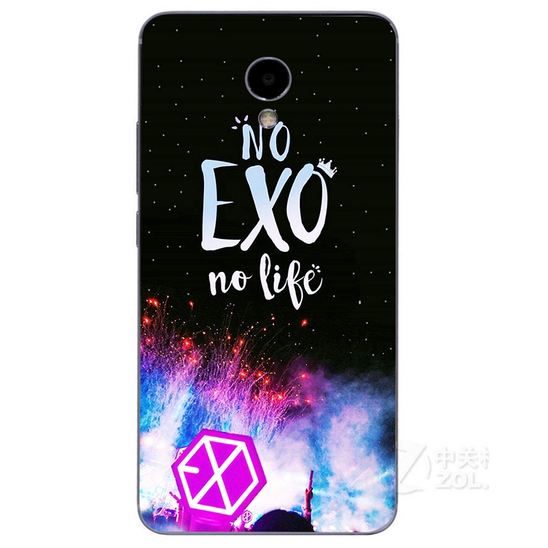EXO k-pop soft silicone Painting Case Meizu M3 M5 Note M5s M5c M6T C9 Pro Note 8 9 Phone Case