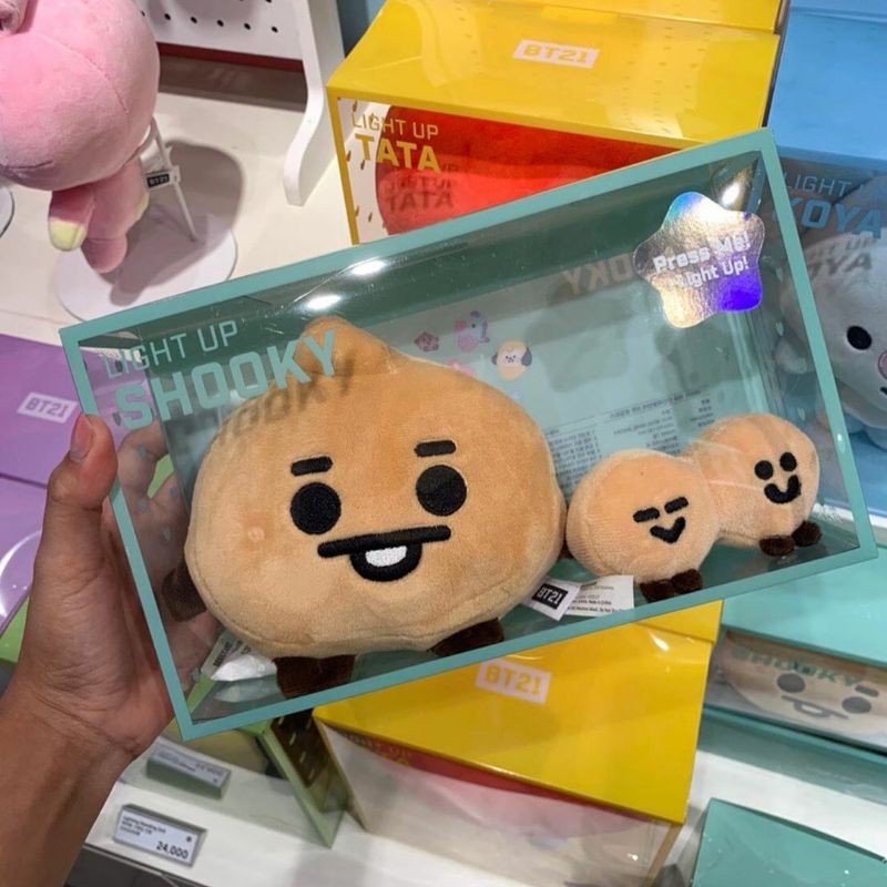 Standing doll BT21 - phiên bản phát sáng hai má hồng