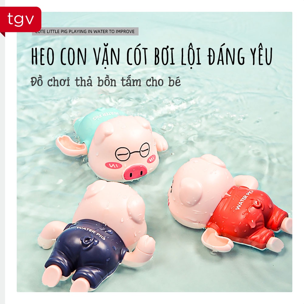 Heo Con Vặn Cót Bơi Lội Đáng Yêu – Đồ Chơi Nhà Tắm Cho Bé