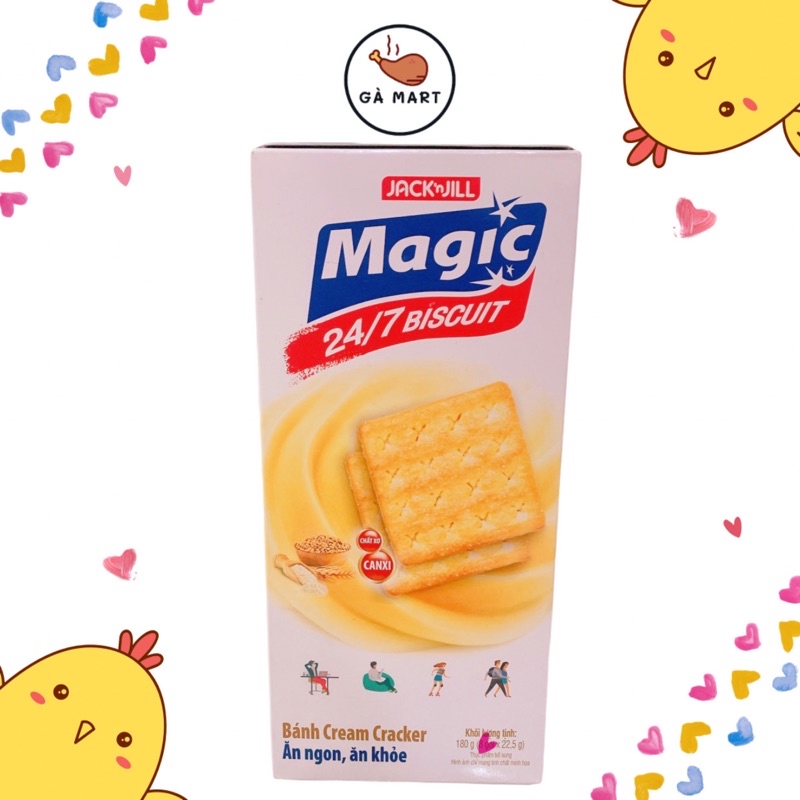 Bánh Magic 24/7 Biscuit Phủ Đường Hộp 180g