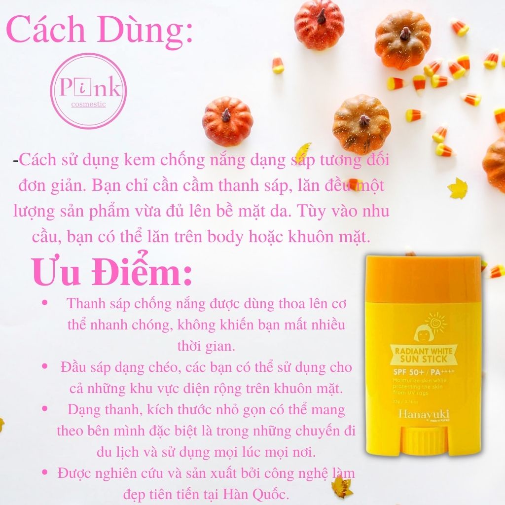 Sáp Chống Nắng Hanayuki Nhập Khẩu Hàn Quốc - PINKSTORE