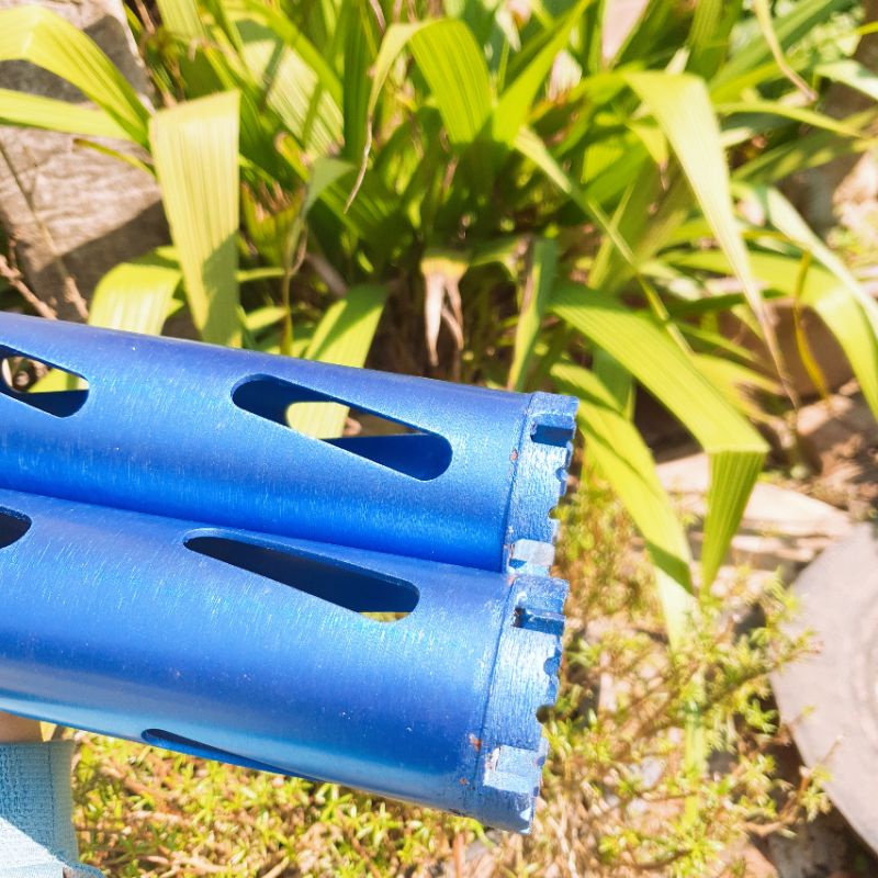 Mũi Khoan Rút Lõi Khô Phi 56, 63 dài 250mm và 370mm chuyên dùng cho thợ điều hòa, mũi rút lõi