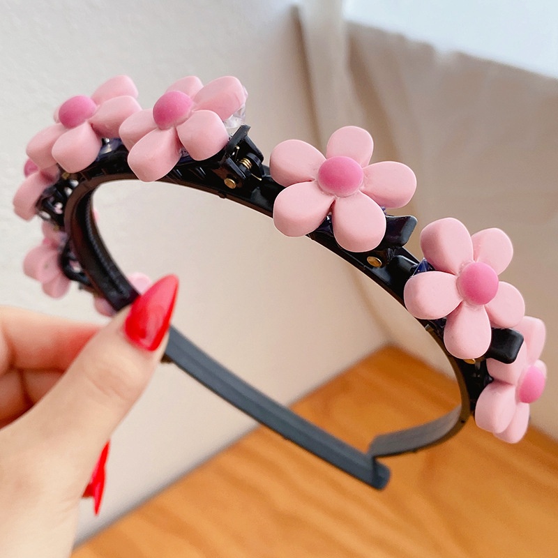 Cài tóc đính hoa nhiều màu sắc dễ thương dành cho trẻ em