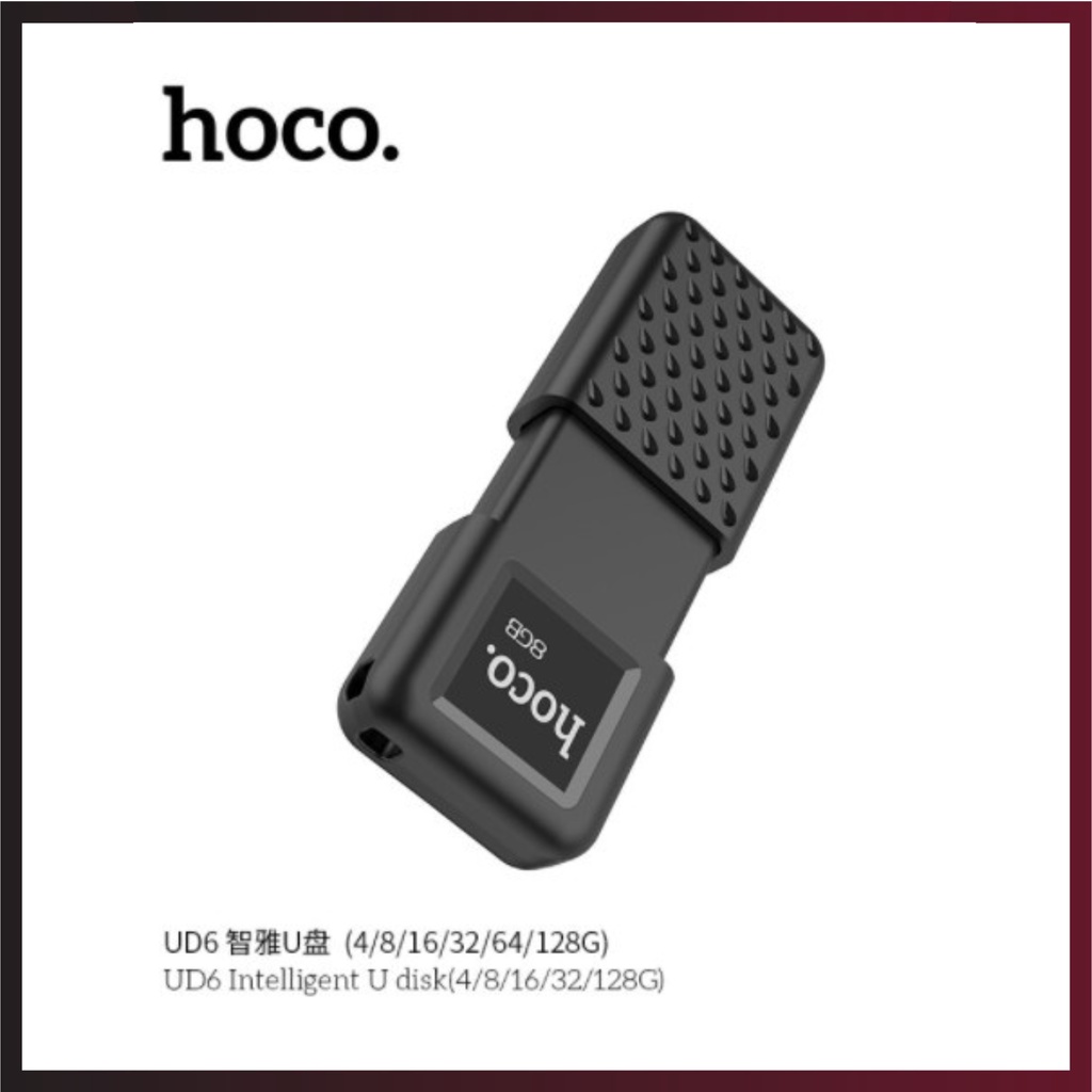 USB chính hãng, USB Hoco UD6 Intelligent 2.0 Chính Hãng - BH 5 Năm,  thiết kế thanh mảnh và gọn nhẹ, coppy siêu nhanh