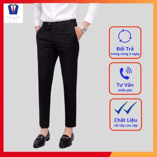 Quần âu đen vải tuyết mưa full size