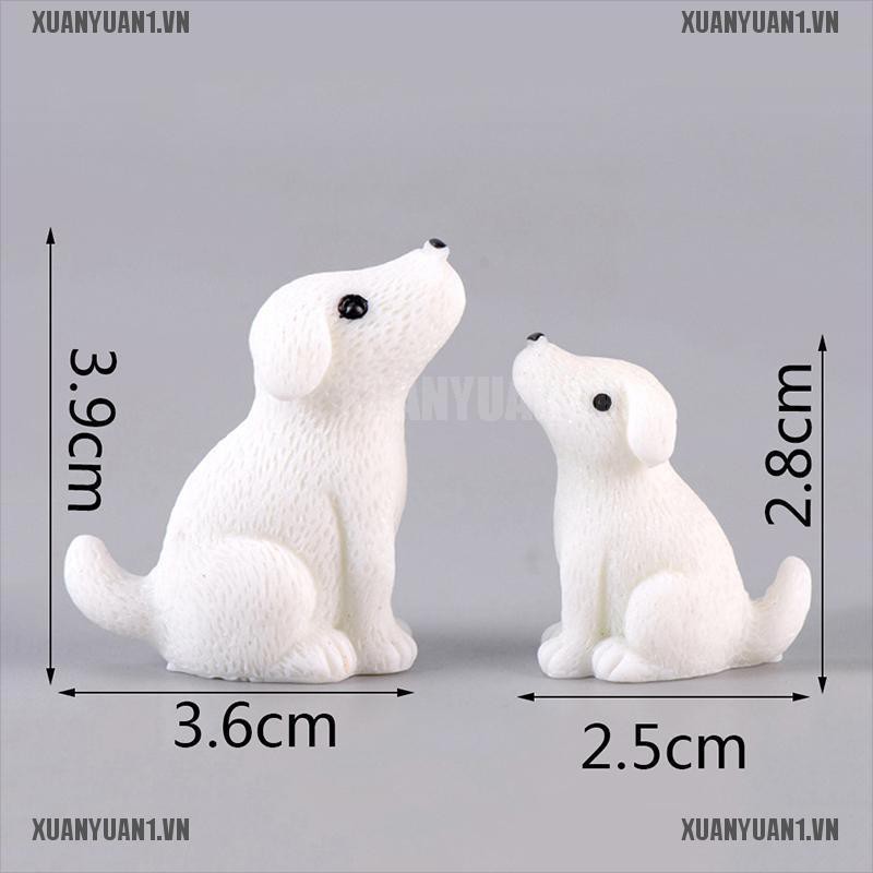 [XUANYUAN1] Tượng Chú Chó Mini Dễ Thương Trang Trí Vườn Thu Nhỏ