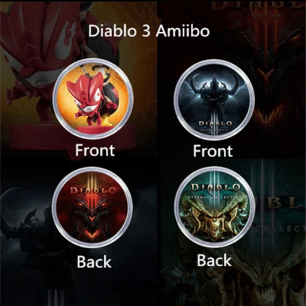Bộ Thẻ Game Nintendo Switch Diablo 3 NFC Ntag215 Chuyên Dụng
