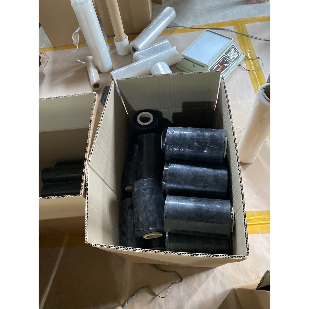 [GIÁ  TẠI XƯỞNG] Màng PE ĐEN khổ 5cm, màng chít , nilong bọc, màng quấn bọc thực phẩm lõi nhỏ giá rẻ Hà Nội