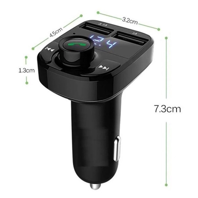 Bộ Sạc Xe Hơi X8 Bluetooth Mp3 Radio