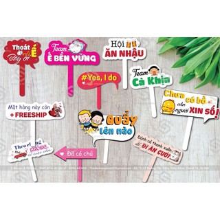 combo 10 hashtag chất liệu fomex 5ly  (được chọn mẫu - cán liền)