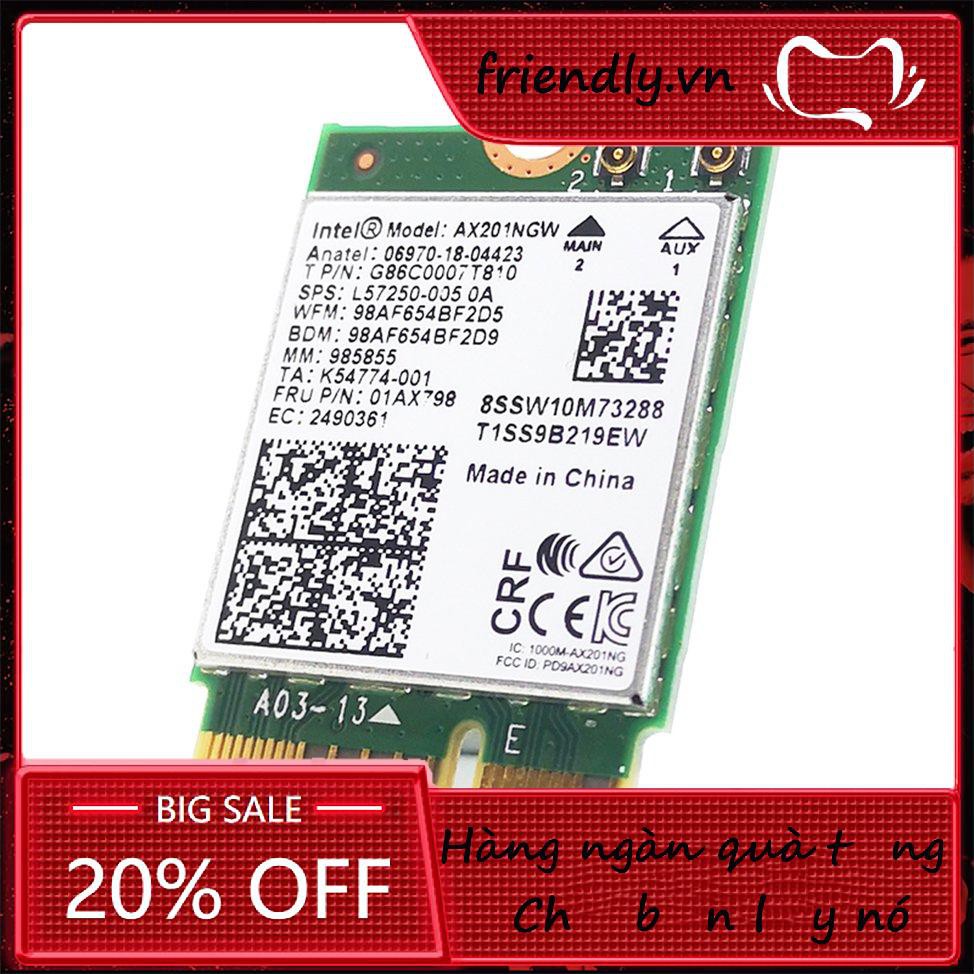 Không Dây Wifi 6 Intel Ax201 5.0 Băng Tần Kép 2.4g / 5g Ngff Cnvi | BigBuy360 - bigbuy360.vn