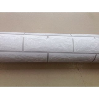 Combo 5m giấy dán tường gạch xám BinBin DTL24