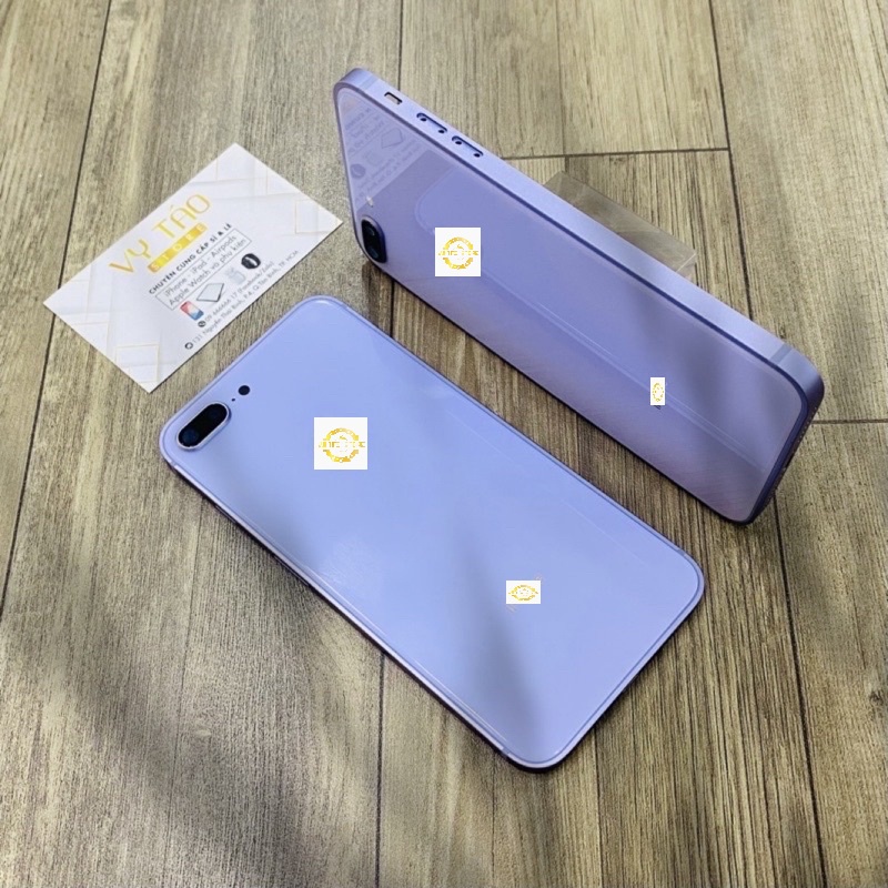 vỏ sườn thay thế dành cho 7plus và 8plus viền vuông màu tím
