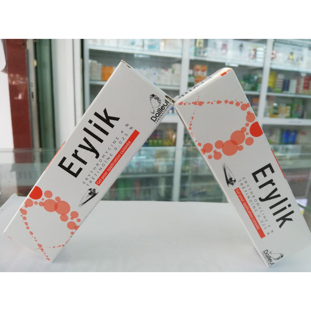 Gel mụn Erylik 30g dành cho mụn trứng cá