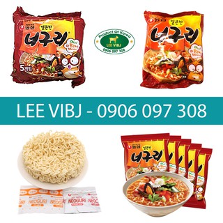 5 Gói Mì Neoguri Hải Sản Cay Nongshim Hàn Quốc (120g/ gói)