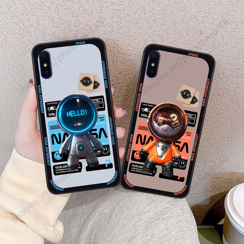 Ốp lưng Xiaomi Redmi 7A / 8A / 9A hình người máy, robot nasa đáng yêu dễ thương