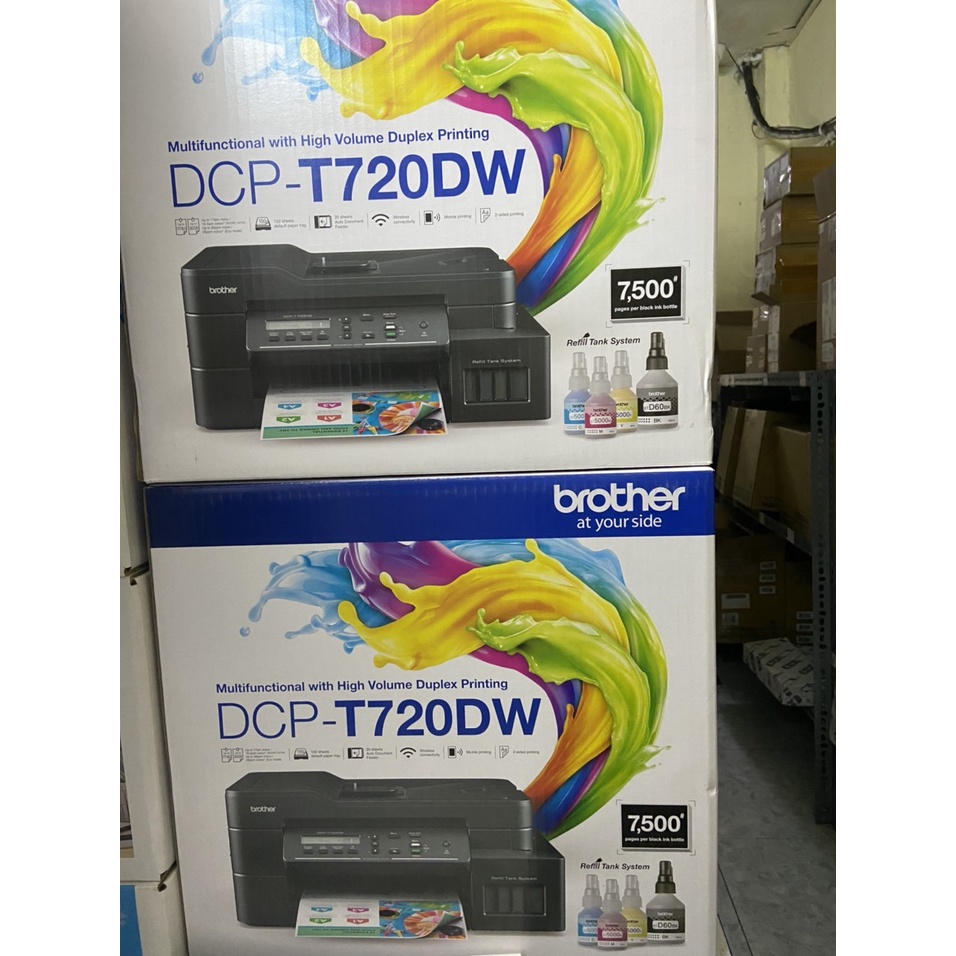 Máy in phun màu đa chức năng Brother DCP-T720DW - hàng chính hãng -  In / Copy / Scan - Wireless - Đảo 2 mặt tự động