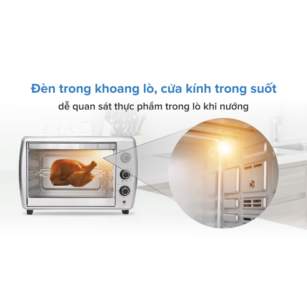 Lò nướng Electrolux EOT38MXC 38 lít- Smart House