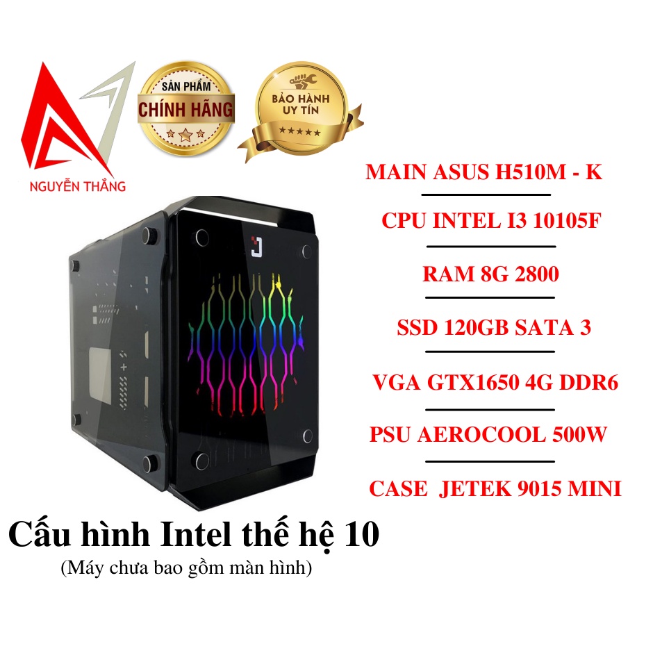 Thùng PC GAMING MINI THẾ HỆ 10 ( I3 10105F - 8G - GTX1650 4G )