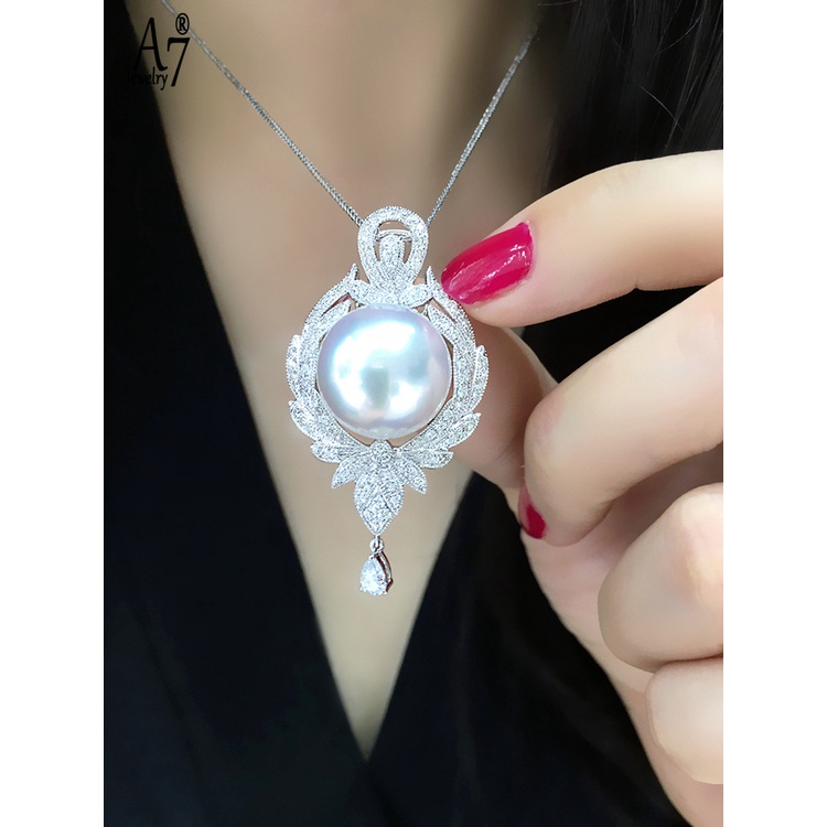 Vòng cổ Ngọc Trai Mặt Vỏ Sò Cho Nữ A7