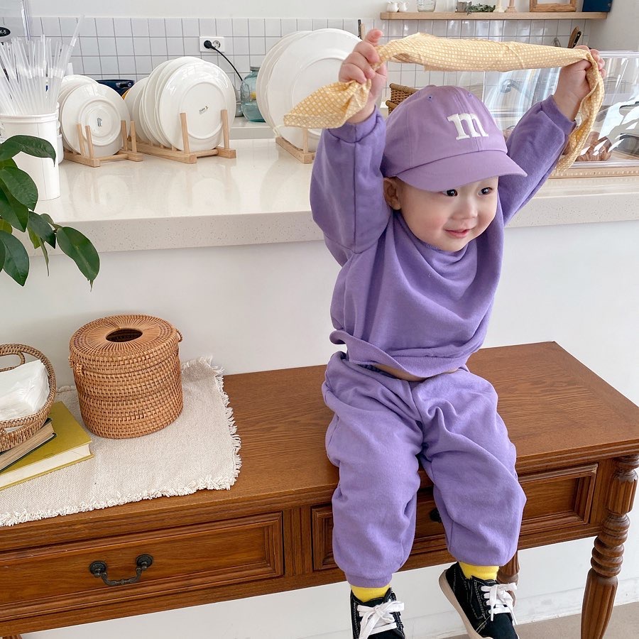 Mũ Lưỡi Trai Màu Sắc Kẹo Ngọt In Chữ Đơn Giản Thời Trang Cho Bé