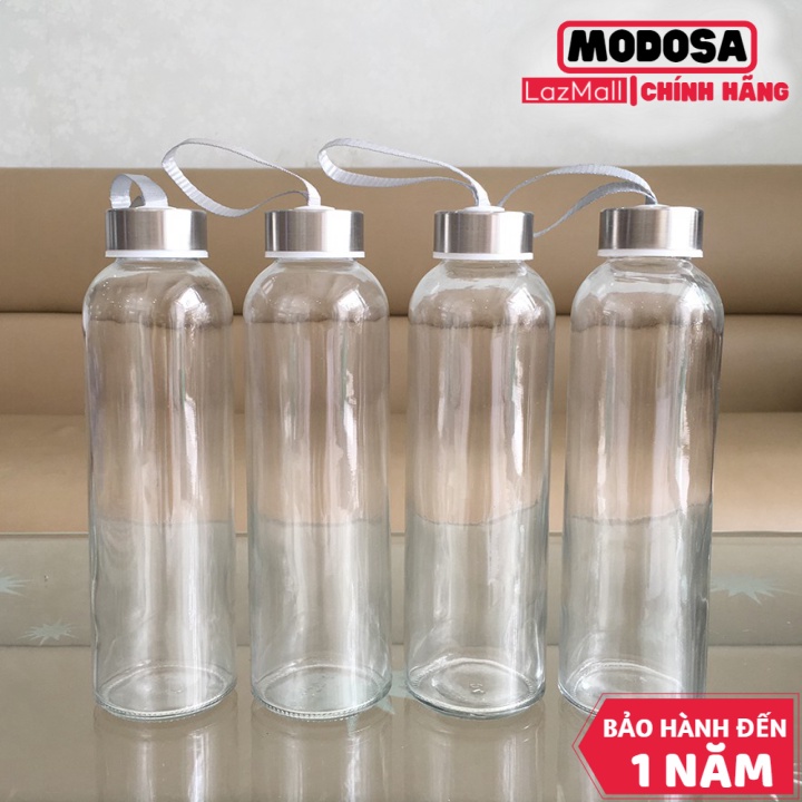 Bình Nước Vouller Thủy Tinh Bình Thủy Tinh 500Ml Chai Thủy Tinh Có Dây Xách