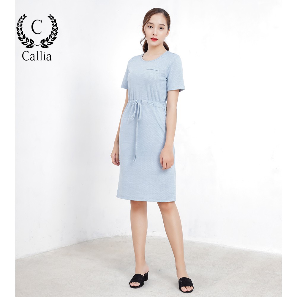 Đầm thun cổ tròn nữ Callia Izzy (Nhiều màu)