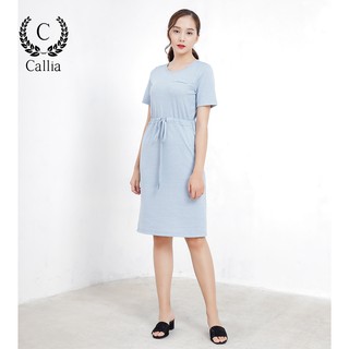 Đầm thun cổ tròn nữ Callia Izzy (Nhiều màu)