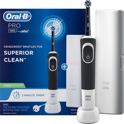 Bàn chải điện Oral-B Pro 100 Travel Case - Hàng nhập khẩu