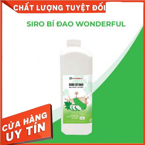 Syrus - Siro bí đao Wonderful chai 2.5kg - giá tốt nhất tặng chủ quán