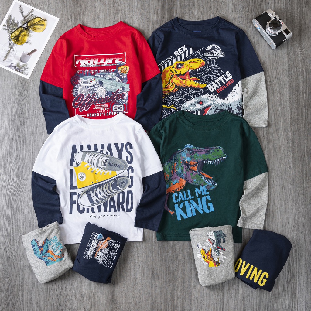 ✔️17-60kg✔️ Bộ Place/GAP thu đông dài tay bé trai size đại