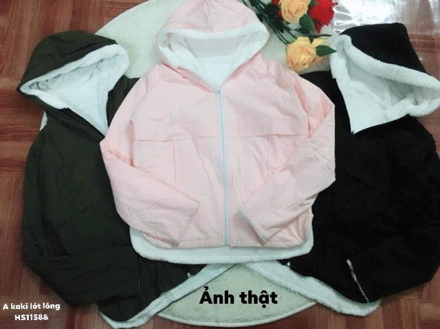Áo khoác kaki lót lông cực ấm hottrend -HS | BigBuy360 - bigbuy360.vn