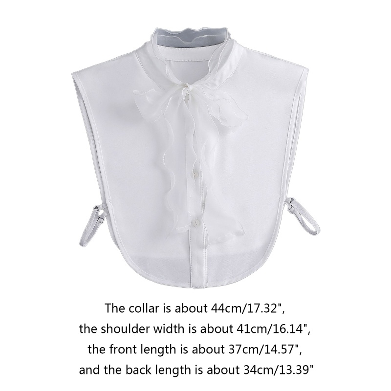 Cổ Áo Sweater Giả Lông Thú Buộc Dây Có Thể Tháo Rời