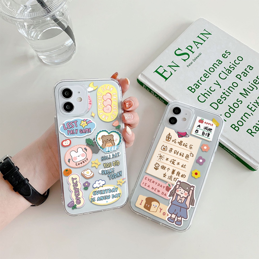 Ốp Điện Thoại Hình Cô Gái Dễ Thương Cho Iphone 11 Pro Max 12 Pro Max 13 Pro Max Mini 6 7 8 6 7plus Se 2020 X Xs Xr 5 4