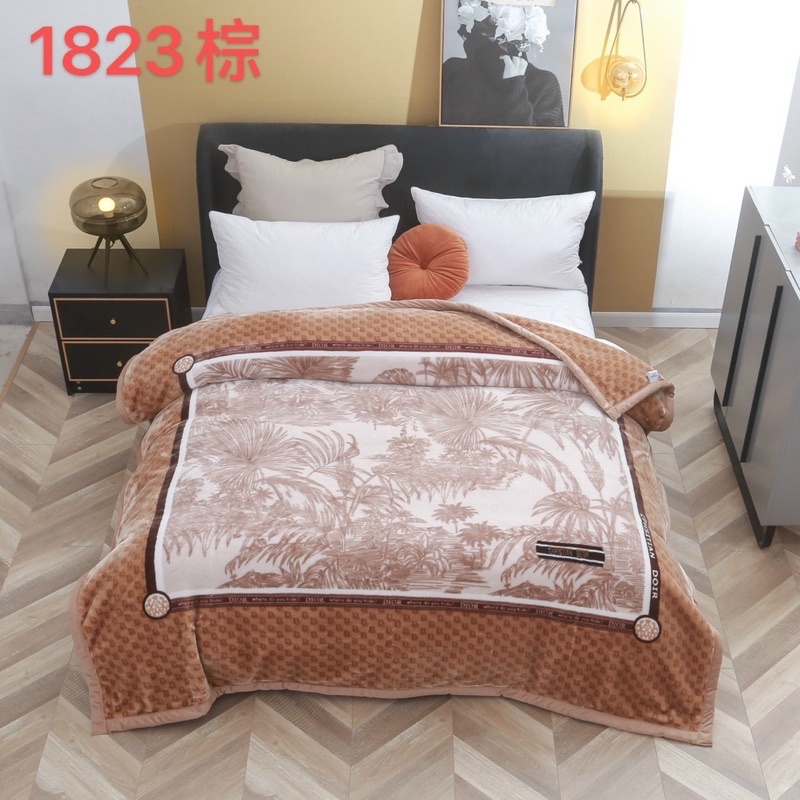 Chăn mền Bông tuyết nhung dày 2 lớp 3 kg, kt 200 * 220cm