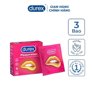 BAO CAO SU DUREX PLEASEMAX ( hộp 03 cái )