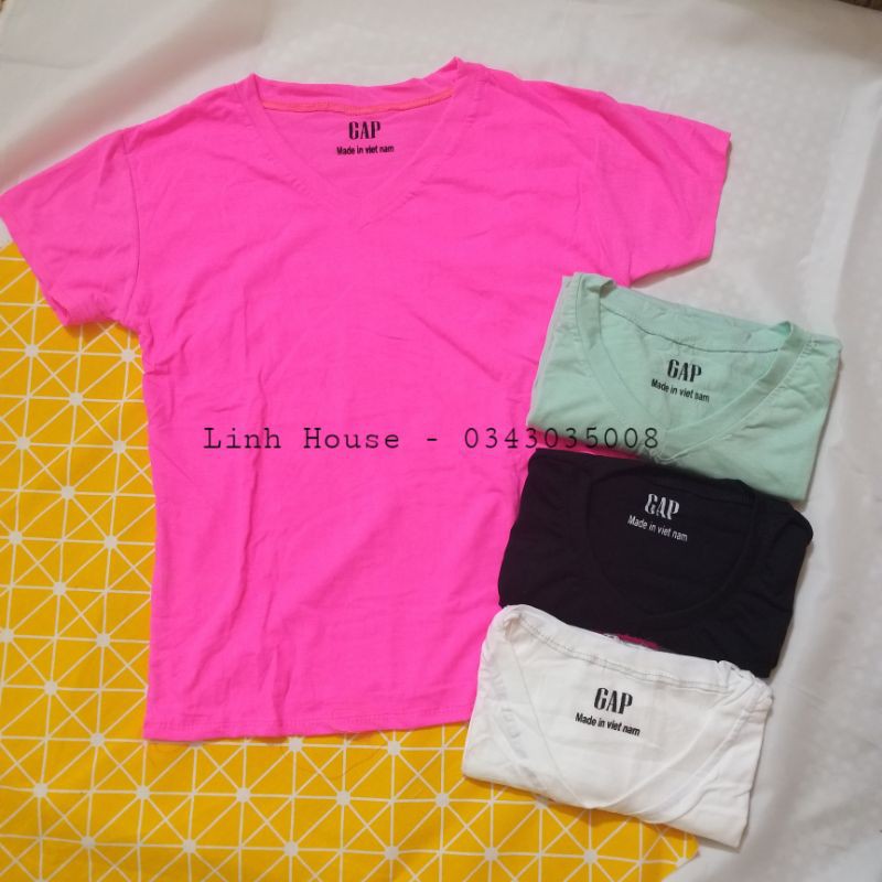 Áo Thun Nữ Cổ Tim Trơn Freesize Hàng VNXK Loại 1