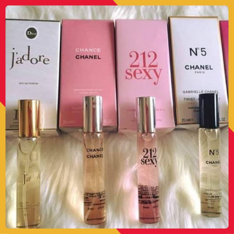 Nước Hoa Nam Nữ 20ml Nước Hoa mini Chọn Mùi Cực Thơm