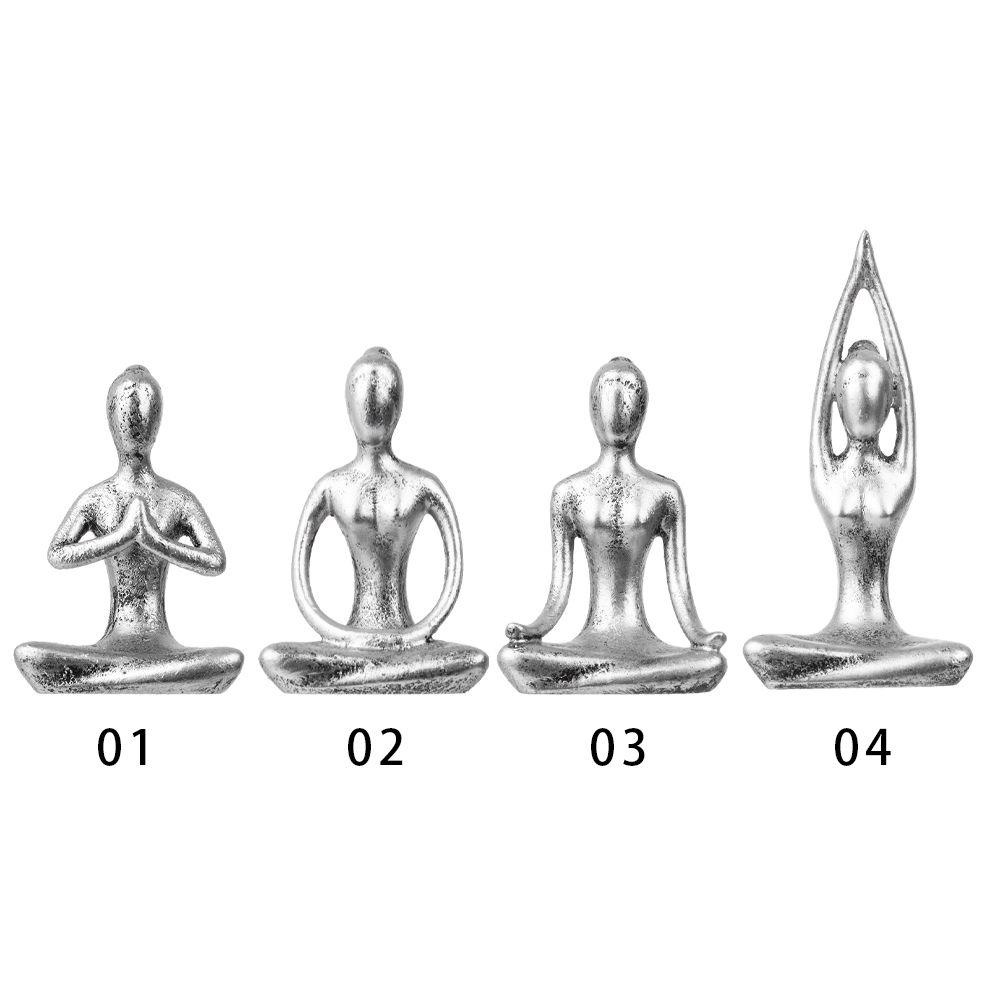 Tượng Hình Người Tập Yoga Dùng Để Trang Trí Bàn|Phụ Kiện Trang Trí Nhà Cửa Màu Sắc Bắt Mắt Độc Đáo