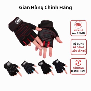 Găng tay tập GYM - Bao tay thể thao xà đơn có quấn cổ tay bám cực chắc, phụ kiện đi phượt cụt ngón có bao đệm lưới êm