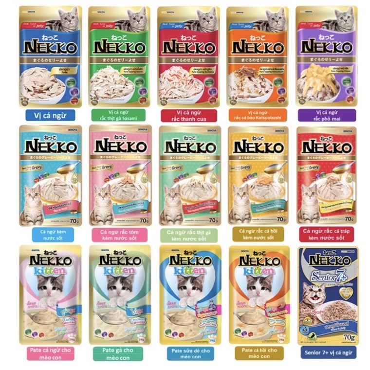 Pate Nekko dành cho mèo gói 70g