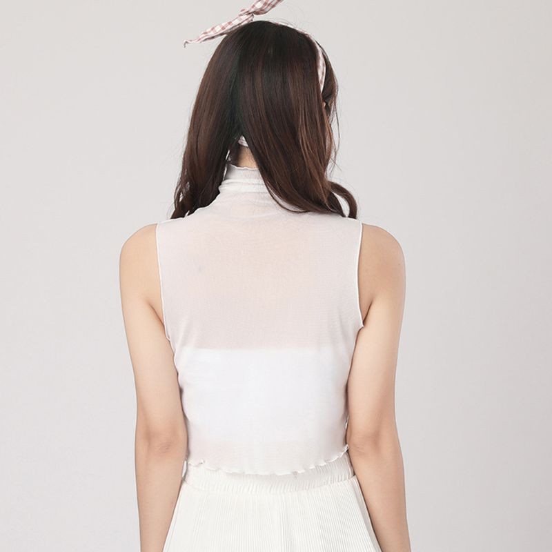 Áo Lưới Cổ Lọ Thời Trang Mùa Thu Cho Nữ