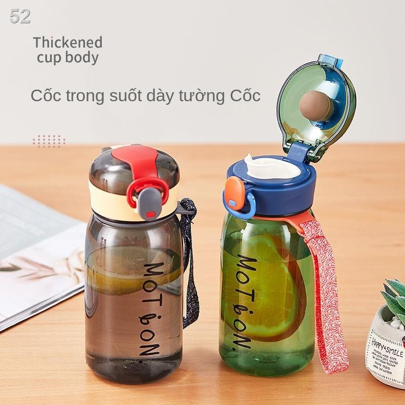 Cốc không gian Bình đựng nước thể thao di động dành cho nam và nữ Mini nhỏ gọn có lưới lọc nhựa chống rơi của trẻ e