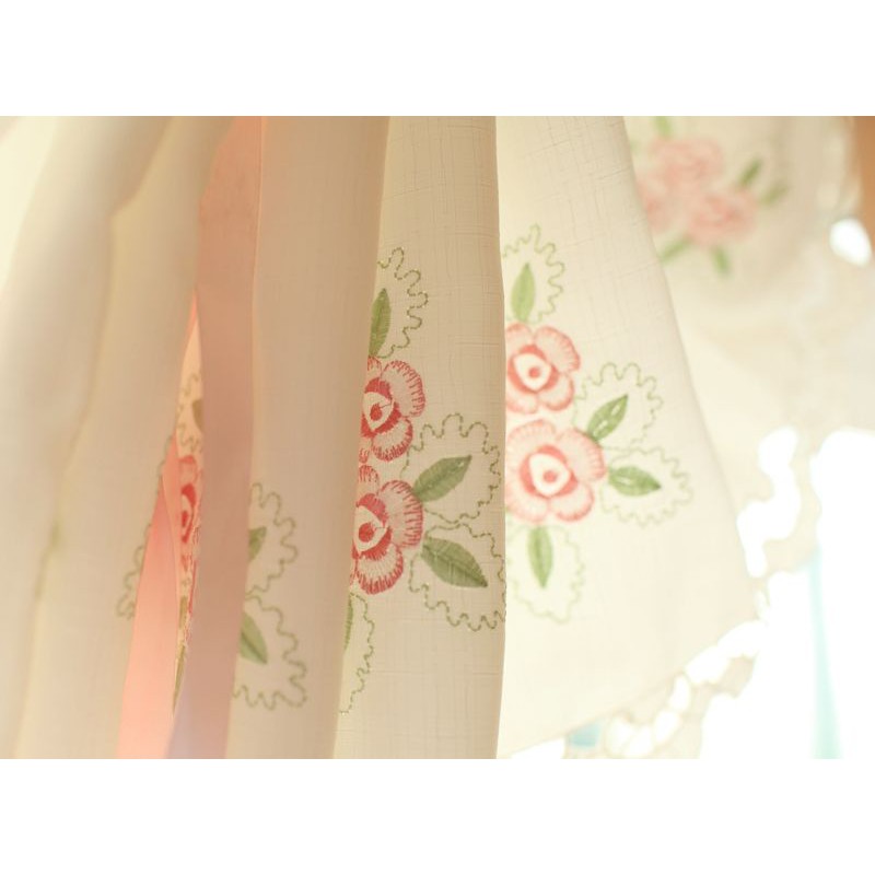 Rèm cửa hình hoa vintage - M099