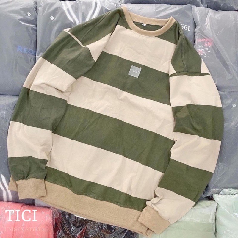 Áo SWEATER Sọc LOGO với 2 Màu Siêu HOT❤️( Hình thật 100% ,chất Cotton Mềm Mịn )[FREESHIP]❤️ | BigBuy360 - bigbuy360.vn