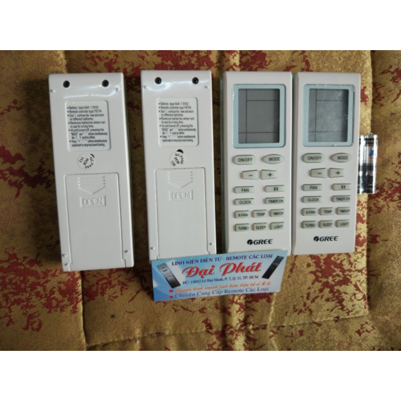 Điều Khiển Máy Lạnh GREE inveter Vuông ( Hàng Chính Hãng Mới 100%)