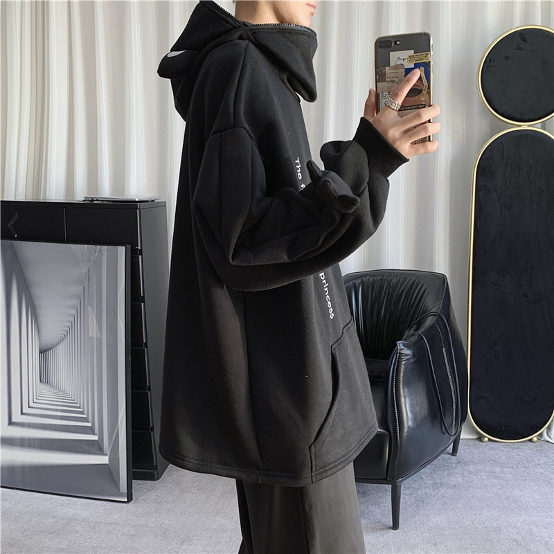Áo Hoodie Dáng Rộng Họa Tiết Ếch Cá Thời Trang Nam Trẻ Trung #5